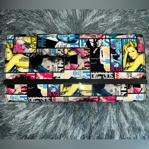 Retro Paris Magazine Style Clutch/Chain Strap